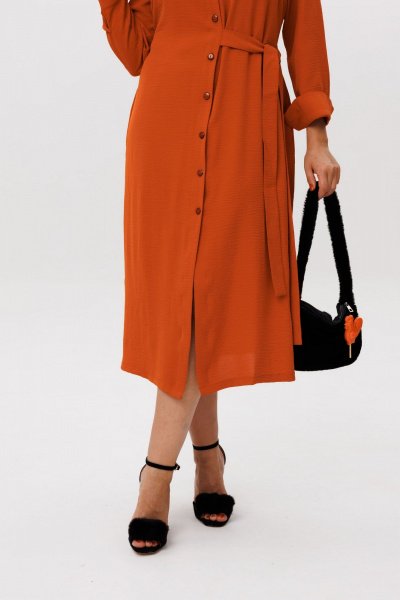 Платье Anelli 1616 кирпичный_поцелуй - фото 7