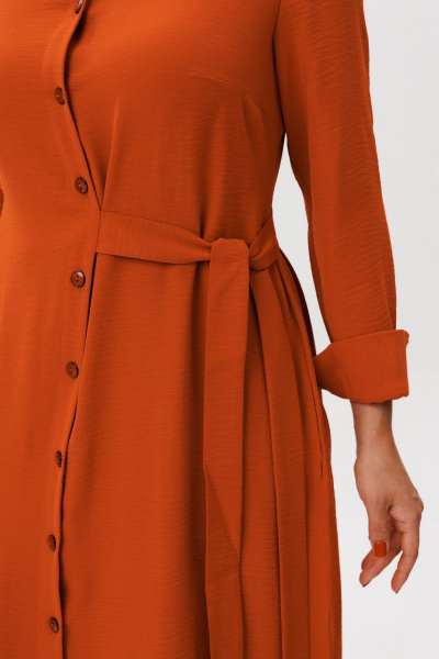 Платье Anelli 1616 кирпичный_поцелуй - фото 5