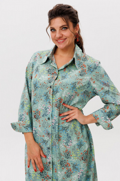 Платье Anelli 1616.1 нежная_мята - фото 2