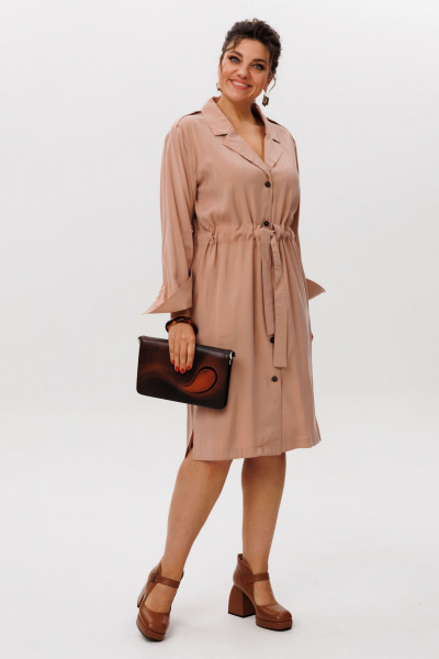 Платье Anelli 1592 тростниковый_сахар - фото 8