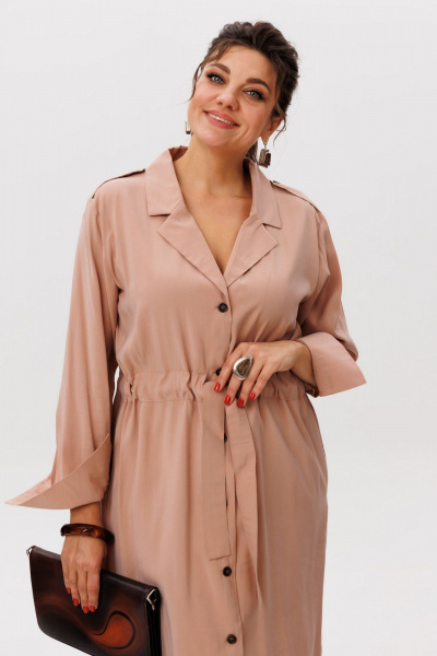 Платье Anelli 1592 тростниковый_сахар - фото 7