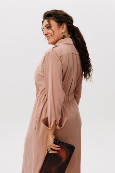 Платье Anelli 1592 тростниковый_сахар - фото 3