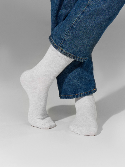 Носки Mark Formelle 061K-3089/25061K св.серый_меланж_рис.3089 - фото 8