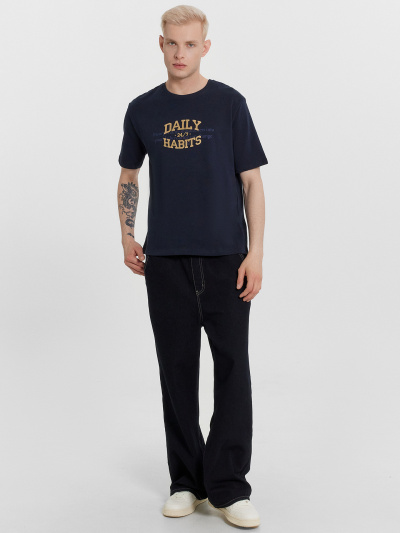 Футболка Mark Formelle 111931/24-4424П-0 неви_печать_2_сл_на_пол - фото 30