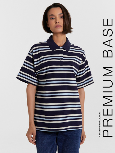 Футболка Mark Formelle 112895/24-32901П-11 полоски_на_т.синем - фото 15