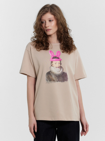 Футболка Mark Formelle 112934/24-31178П-0 холодный_бежевый_печать_3_сл_на_пол - фото 25