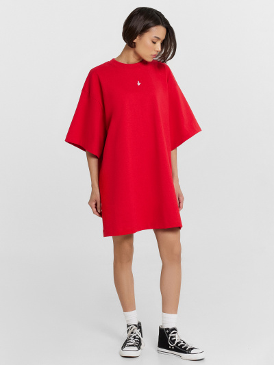 Футболка Mark Formelle 112949/24-33319П-0 красная_аура_печать_1сл_аппликация_из_страз_спинка_ - фото 20