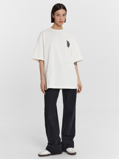 Футболка Mark Formelle 112953/24-33258Ц-0-2 св.молочный_579_D_вышивка - фото 6