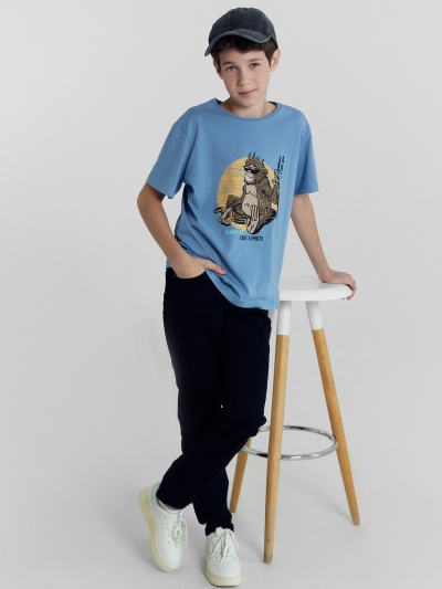 Футболка Mark Formelle 113432/24-30039П-0 туманно_голубой_печать_Печать - фото 16