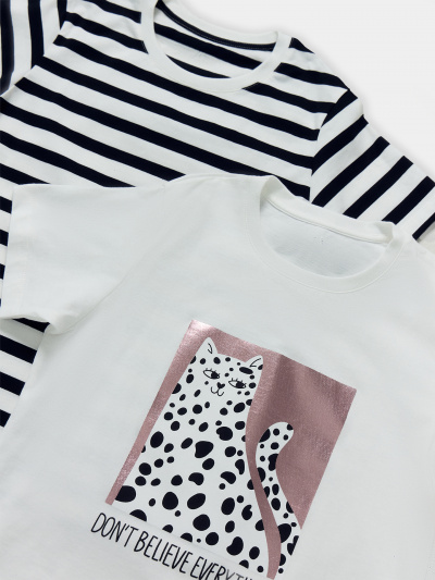 Футболка Mark Formelle 117835-2/24-27802П-5 белый_черно_белая_полоска_3_сл_1изд_печ_на_пол_(ф - фото 93