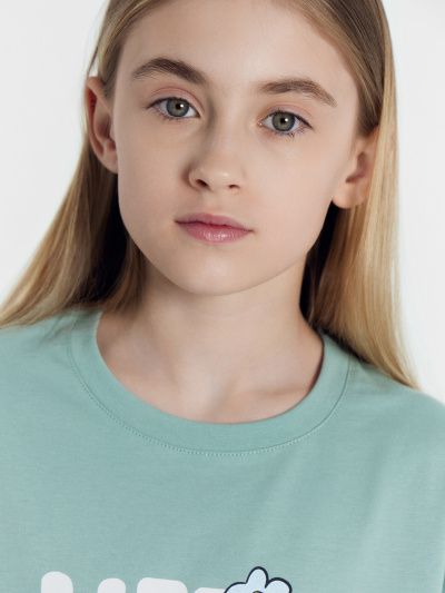 Футболка Mark Formelle 117835-2/25-37558П-0 шалфей_ромашки_на_св.розовом_2_сл_1изд_печ_на_пол - фото 102