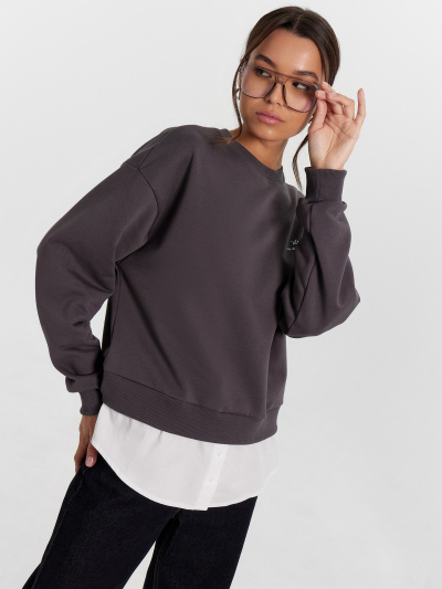 Свитшот Mark Formelle 122973/24-30356П-7 сухой_асфальт_печать_1_сл_на_пол - фото 72