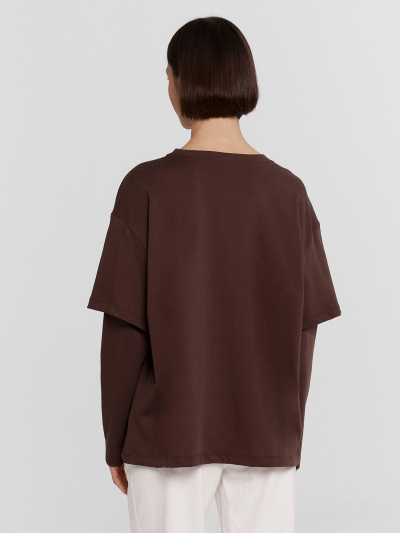 Джемпер Mark Formelle 122988/24-29640П-0 шоколадное_мартини_печать_1_сл_на_пол - фото 75