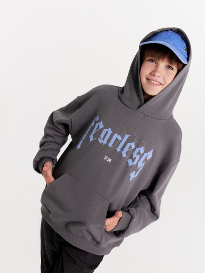 Худи Mark Formelle 123445/24-31863П-7 серый_дым_печать_Печать - фото 90