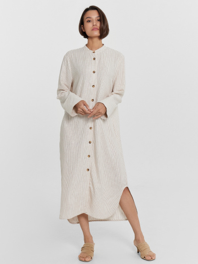 Платье Mark Formelle 152627/24-27455П-9 коричневая_полоска_на_молочном - фото 22