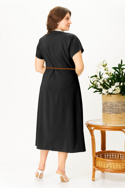 Платье AMUARt 1044-1 черный-терракот - фото 3