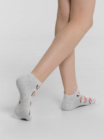 Носки Mark Formelle 406A-2369/B5-233406A-1 св.серый_меланж_лиловый_рис.2369 - фото 11