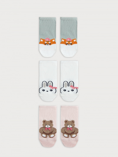 Носки Mark Formelle 406A-2785/B3-243406A белый_св.оливка_зефирный_рис.2785 - фото 29