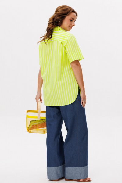 Блуза Mislana 1225бл лимонный - фото 7