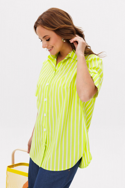 Блуза Mislana 1225бл лимонный - фото 5