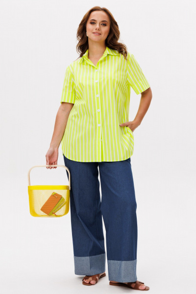 Блуза Mislana 1225бл лимонный - фото 2