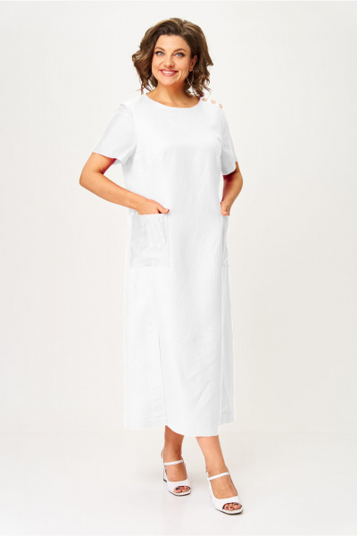 Платье AMUARt 1048-1 белый - фото 4