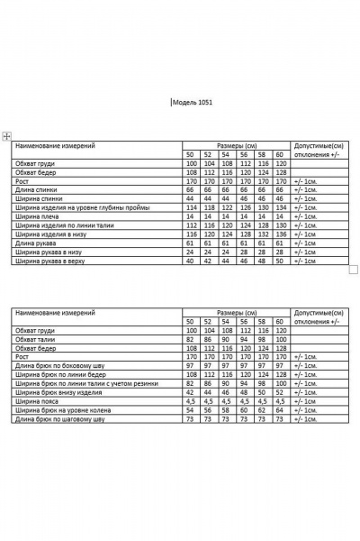 Брюки, рубашка AMUARt 1051-1 - фото 5