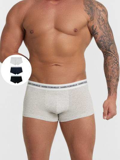 Трусы Mark Formelle 411124-3/24-4406Ц-5 серый_меланж_4306А_неви_черный - фото 90