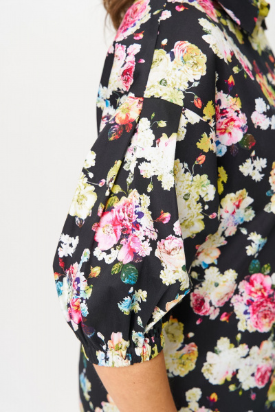 Блуза Svetlana-Style 2130 черный-цветы - фото 4