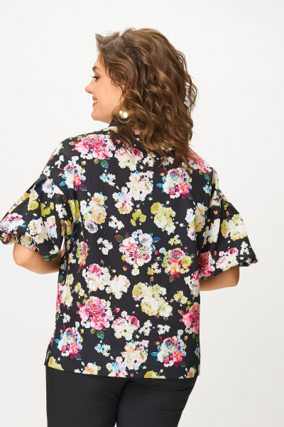 Блуза Svetlana-Style 2130 черный-цветы - фото 2