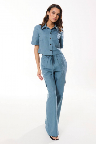 Блуза, брюки Golden Valley 6647 бирюзовый - фото 1
