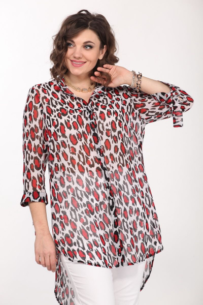 Блуза ELLETTO old 3223 черно-красная - фото 3