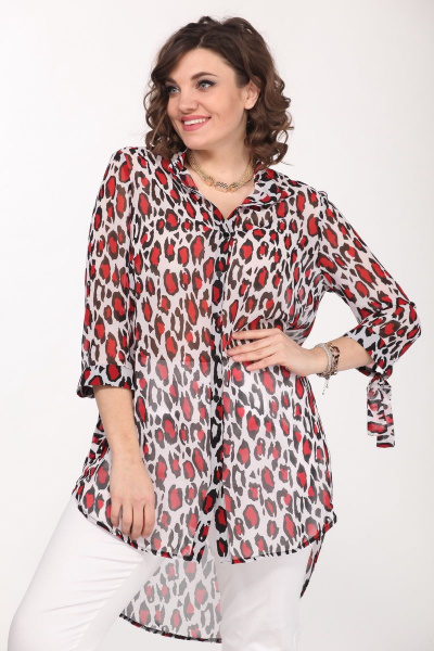 Блуза ELLETTO old 3223 черно-красная - фото 1