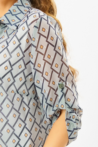 Брюки, кардиган, топ Fita 1594 пыльно-землянистый +бежевый - фото 7