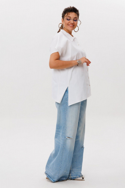 Рубашка Anelli 1618 белое_облако - фото 9