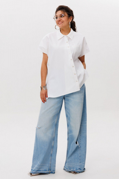 Рубашка Anelli 1618 белое_облако - фото 7