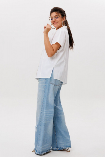 Рубашка Anelli 1618 белое_облако - фото 6