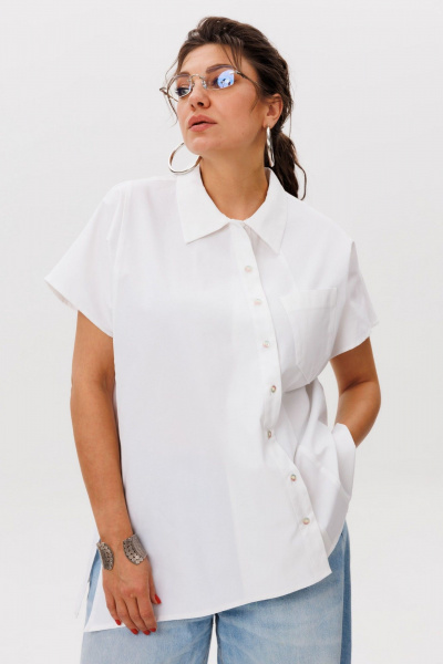 Рубашка Anelli 1618 белое_облако - фото 3