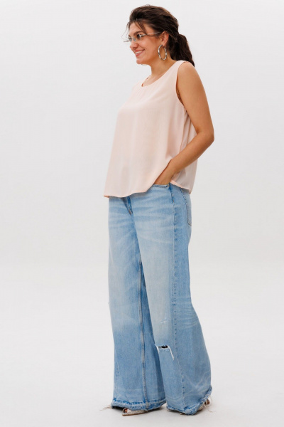 Блуза Anelli 1600.1 персиковый_рассвет - фото 7