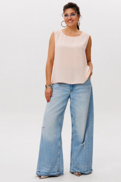 Блуза Anelli 1600.1 персиковый_рассвет - фото 4