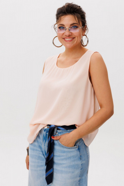 Блуза Anelli 1600.1 персиковый_рассвет - фото 3