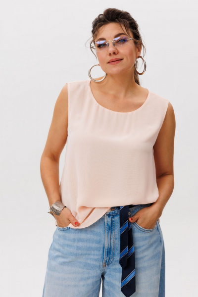 Блуза Anelli 1600.1 персиковый_рассвет - фото 2