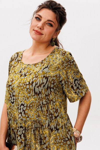 Платье Anelli 1408 речной_самоцвет - фото 8