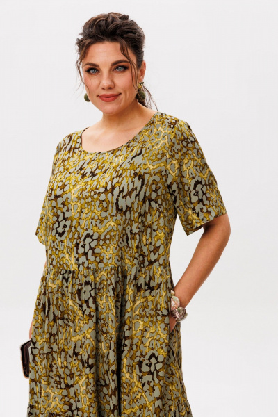 Платье Anelli 1408 речной_самоцвет - фото 7