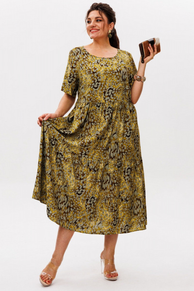 Платье Anelli 1408 речной_самоцвет - фото 4