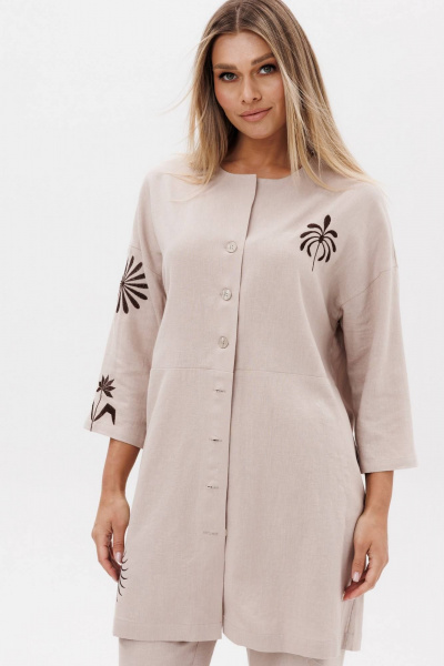 Брюки, туника Ma Сherie 3159 бежевый - фото 6