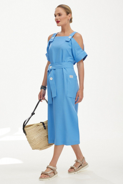 Сарафан Твой имидж 1860 голубой - фото 4