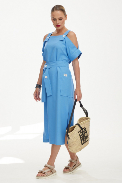 Сарафан Твой имидж 1860 голубой - фото 3