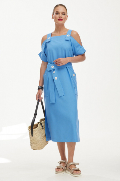 Сарафан Твой имидж 1860 голубой - фото 1