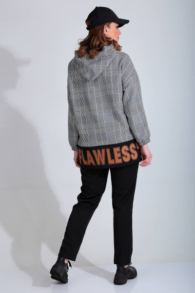 Демисезонный женский спорт-шик комплект джемпер и брюки Liona Style 775 - фото 3